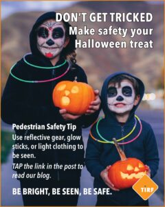 Don't get tricked children safety Halloween ad 2